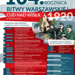 104. Rocznica Bitwy Warszawskiej Cudu nad Wisłą 1920